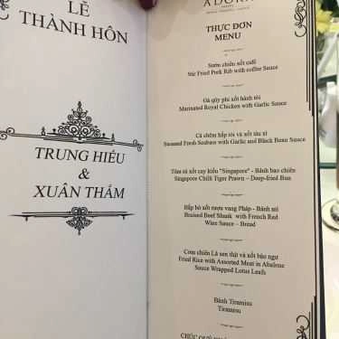 Thực đơn nhà hàng adora: sự kết hợp tinh tế giữa ẩm thực Á – Âu